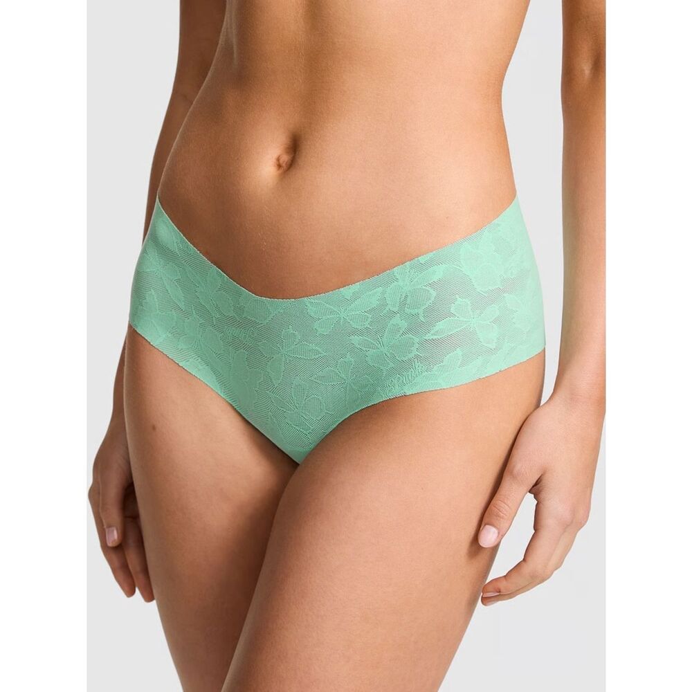 Victoria’s Secret PINK No Show Cheeky Panties Aqua Medium NEW